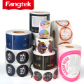 Custom Disposable Sticker Adhesive Circle Removable Dissolvable Food Label Printing